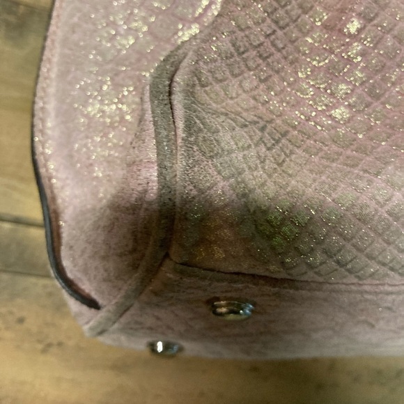 B Makowsky Pink Sand Suede Handbag. Gorgeous!!!!!! - Picture 8 of 14